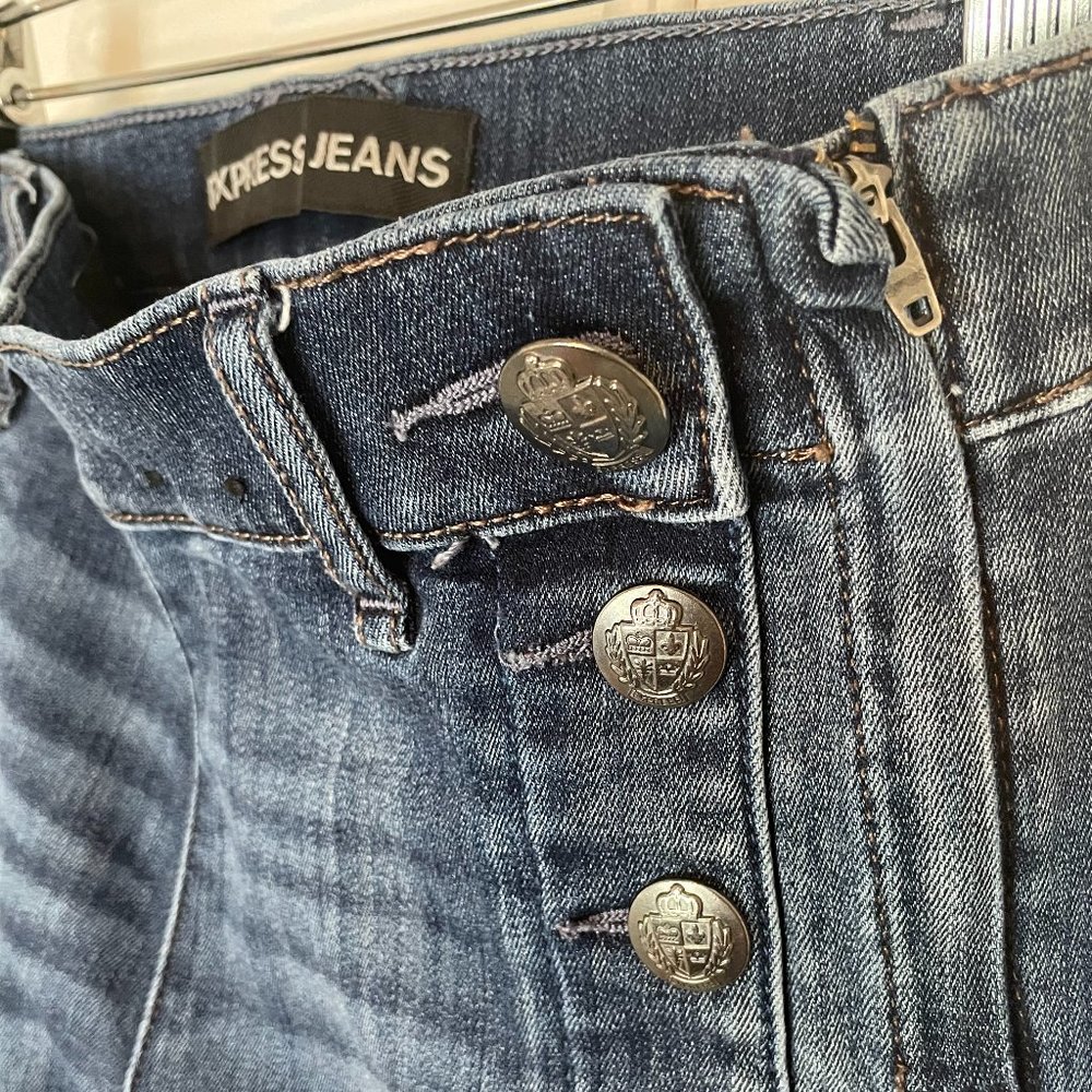 Express Mid Rise Bell Flare